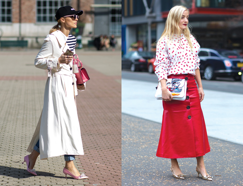Kitten Heels are all the rage (right: Kate Foley Osterwise @Katefoley)